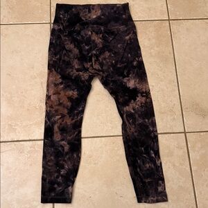 Lululemon align leggings pink and black marbled size 8